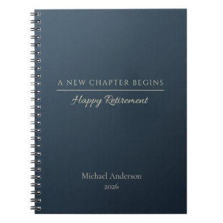 Carnet Nouveau Chapitre Commence Nom Année de Retraite