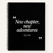 Carnet Nouveau chapitre, New Adventures Design by Me (Devant)