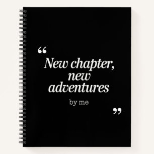 Carnet Nouveau chapitre, New Adventures Design by Me