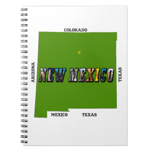 Carnet Nouveau Mexique Plan Plan Texte Photo