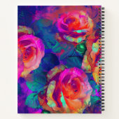 Carnet Nouveaux débuts colorés fleurs lumineuses grandes (Dos)