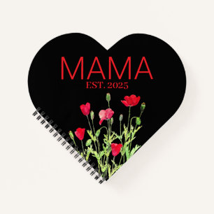 Carnet Nouveaux papillons rouges MAMA