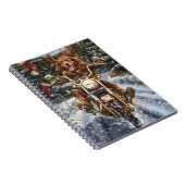 Carnet Nouvelle-Écosse Moto à chiens Noël (Côté Droit)