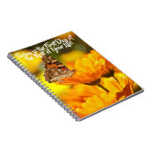 Carnet Nouvelle Fleur Jaune Commencements (Côté Droit)