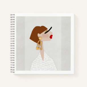 Carnet Nouvelle illustration de mode d'art