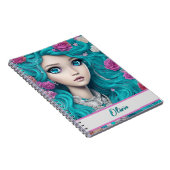 Carnet Nouvelle Princesse de Londres avec les cheveux et  (Côté Droit)