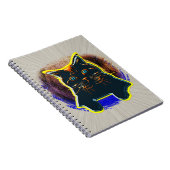 Carnet Nouvelle Tapisserie de panier de T-shirt de chat d (Côté Droit)