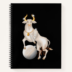 Carnet Nouvelle Taurus Vénus Zodiac Spirale