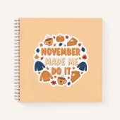 Carnet November m'a fait faire ça - Drôle de design d'aut (Devant)