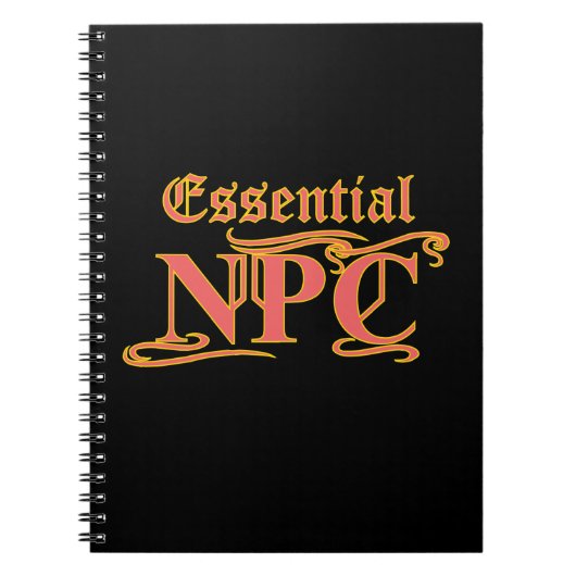 Carnet NPC essentiel ne pas viser Rob ou tuer RPG drôle (Devant)