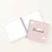 Carnet Nuage à motif rose doux (Intérieur)