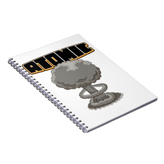 Carnet Nuage de champignon atomique de dessin animé migno (Côté Droit)