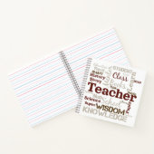 Carnet Nuage de mots pour les enseignants (Intérieur)
