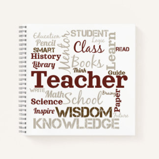 Carnet Nuage de mots pour les enseignants