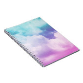 Carnet nuage doux fantastique avec couleur dégradé pastel (Côté Droit)