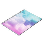 Carnet nuage doux fantastique avec couleur dégradé pastel (Côté gauche)