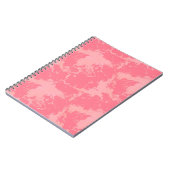 Carnet Nuage rose marbré abstrait (Côté gauche)