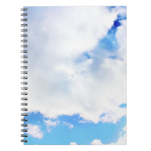 Carnet Nuages blancs et ciel bleu (Devant)