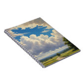 Carnet Nuages blancs et ciel bleu clair (Côté Droit)