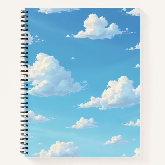 Carnet nuages bleus (Devant)