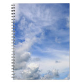 Carnet Nuages Ciel Bleu - Bloc-notes (Devant)