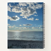 Carnet Nuages Ciel Bleu Couvert Plage Vide (Dos)