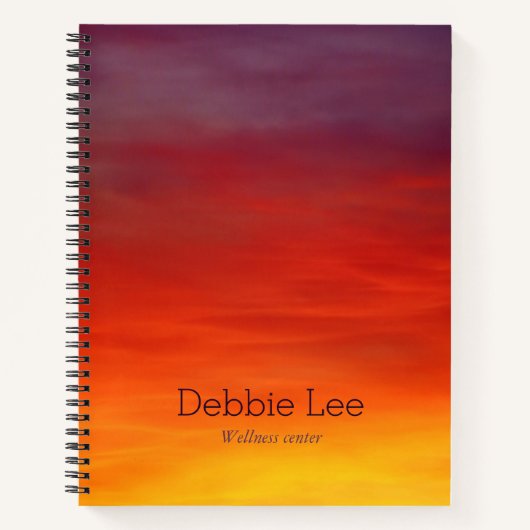 Carnet Nuages de ciel arc-en-ciel (Devant)