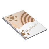 Carnet Nuages de nuages de tons de terre Script Enseignan (Côté Droit)