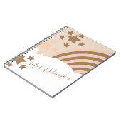 Carnet Nuages de nuages de tons de terre Script Enseignan (Côté gauche)