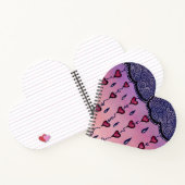 Carnet Nuages mignons, coeurs et gouttes de pluie (Intérieur)