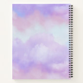 Carnet Nuages moelleux rose et violet pastel (Dos)