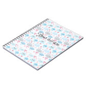 Carnet Nuages Rêveurs aux Teintes de Pêche (Côté gauche)