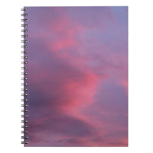 Carnet Nuages roses bleus (Devant)