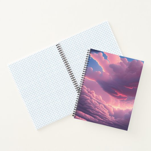 Carnet Nuages roses doux (Intérieur)