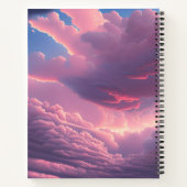 Carnet Nuages roses doux (Dos)