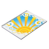 Carnet Nuages Tourbillonnants Sur Éclat de Soleil (Côté gauche)