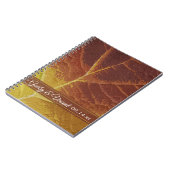 Carnet Nuances de Mariage feuille d'automne (Côté gauche)