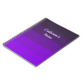 Carnet Nuances de pourpres (Côté gauche)