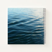 Carnet Nuances d'eau bleue Photographie de la nature Abst (Dos)
