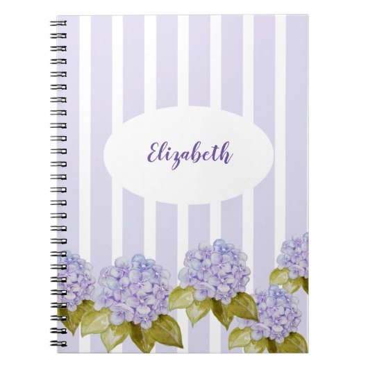 Carnet Nuances Hydrangea Bleu Violet (Devant)