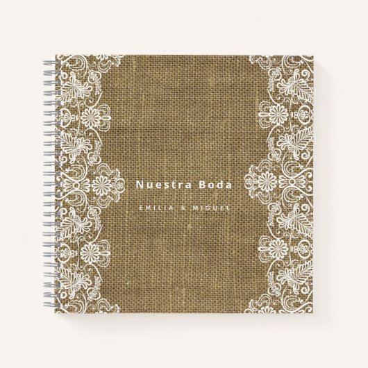 Carnet NUESTRA BODA Planificación o libro de visitas (Devant)