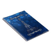 Carnet Nuit à Paris Sous les étoiles Étoile Whimsical (Côté Droit)