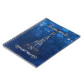 Carnet Nuit à Paris Sous les étoiles Étoile Whimsical (Côté gauche)