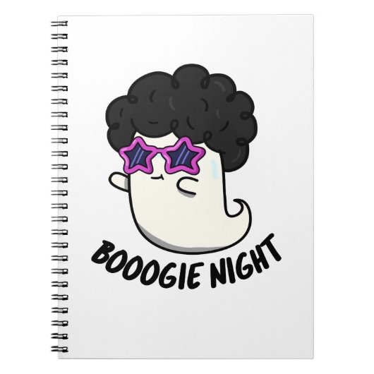 Carnet Nuit de Boogie Punaisée d'Halloween Fantôme Drôle  (Devant)