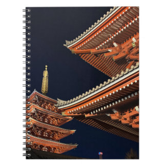 Carnet Nuit de Kaminarimon à Tokyo Japon