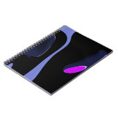Carnet Nuit de la Comète : Bleu Abstrait, Violet & Noir (Côté gauche)