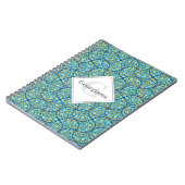 Carnet Nuit étoilée Monogramme Sur La Mer Doodle Ogee (Côté gauche)