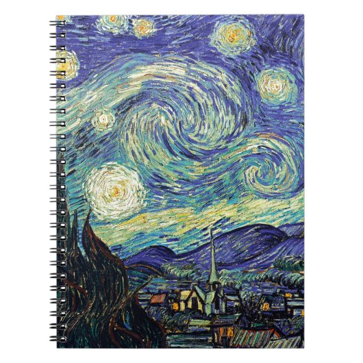 Carnet Nuit étoilée par van Gogh (Devant)