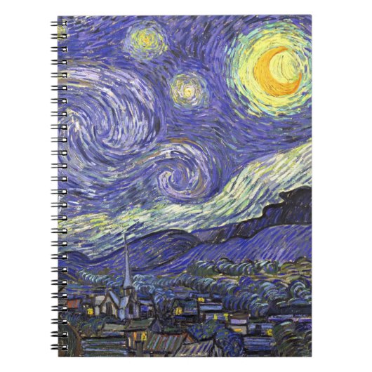 Carnet Nuit étoilée par Vincent van Gogh (Devant)