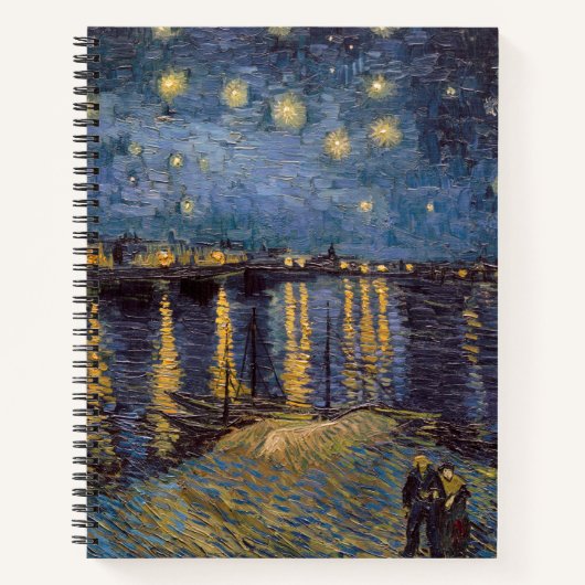 Carnet Nuit étoilée sur le Rhône par Vincent Van Gogh (Devant)